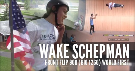 Wake Schepman - Front Flip 900 (Bio 1260) - World First @ Woodward - Monster Trick