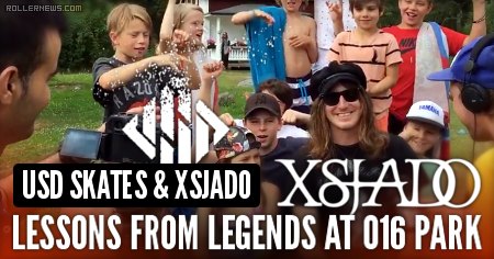 USD Skates & Xsjado – Lessons from legends at ZeroOneSix Skatepark Eskilstuna, Sweden (2017)