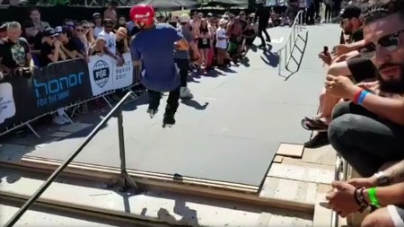 Roman Abrate wins the Fise World Montpellier 2017 - Rail Contest