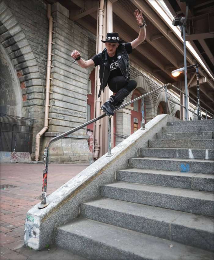 Picture of the day: Chris Farmer - Negative Time at Brooklyn Banks, A Photo by Jon Ortiz