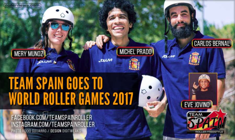 Team Spain Goes to World Roller Games 2017 (FIRS) with Mery Munoz, Michel Prado & Carlos Bernal