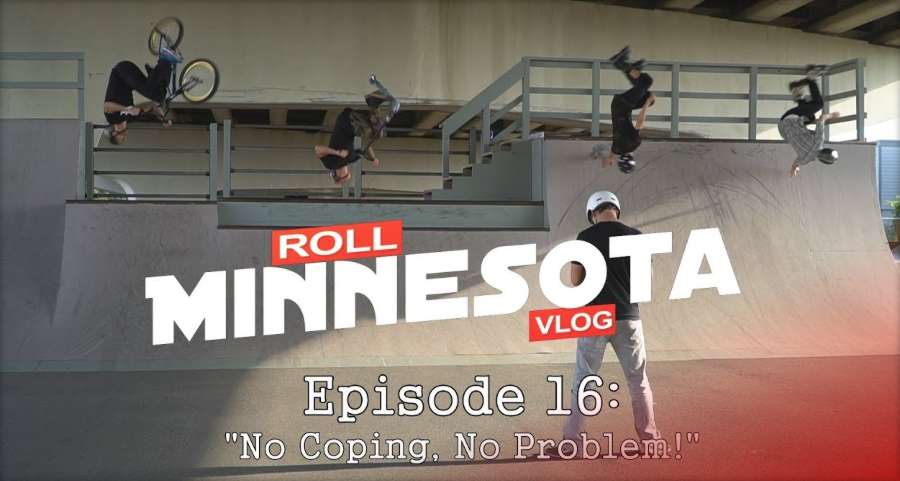 Roll Minnesota Vlog - No Coping No Problem (Overpass Skatepark hidden under a freeway) - September 2017