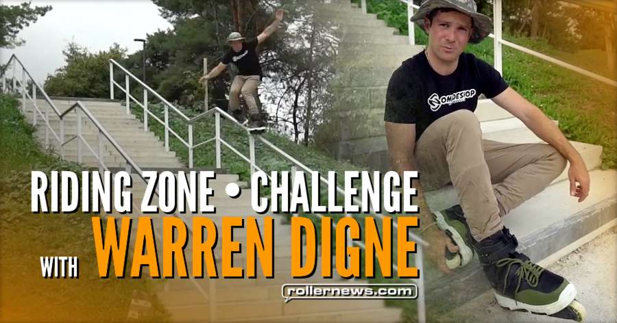 Warren Digne - Riding Zone (French TV Broadcast) - 32 Stairs Kink Challenge (2017)