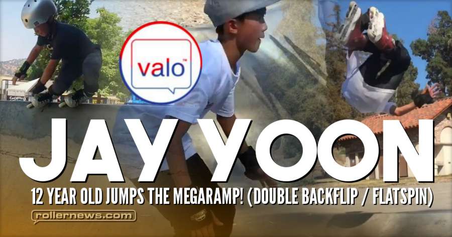 Jay Yoon (Korea) - 12 Year Old Jumps The Megaramp! (Double Backflip / Flatspin)