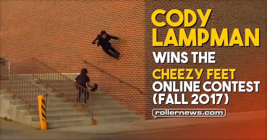 Cody Lampman wins the Cheezy Feet Online Contest (Winter 2017)