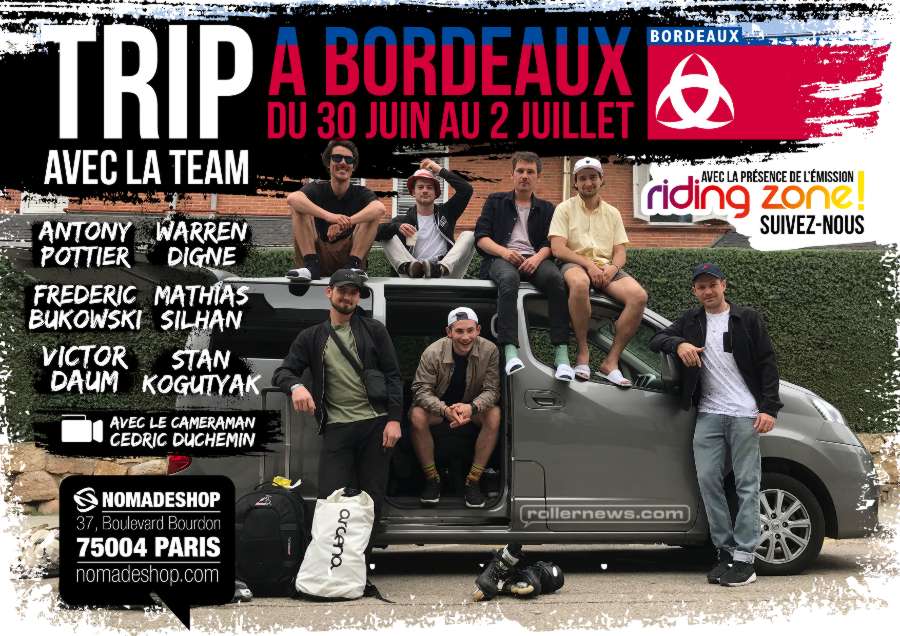 Nomades Tour - Bordeaux France: June 20 - July 2, 2018 - Flyer