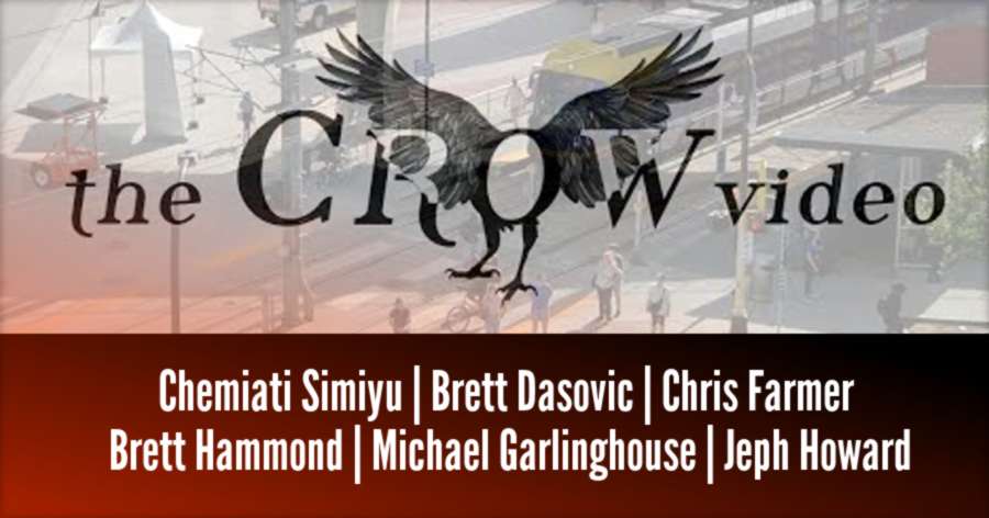 The Crow Video (2021) by Daniel Knapmiller, with profiles of Chemi Simiyu, Brett Dasovic, Chris Farmer, Kenji Yee, Brett Hammond, Michael Garlinghouse, Jeph Howard & More