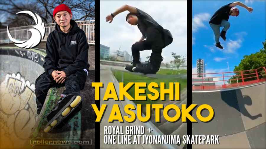 Takeshi Yasutoko - Royal Grind (Clip) + One Line at Jyonanjima Skatepark (2021, Japan)