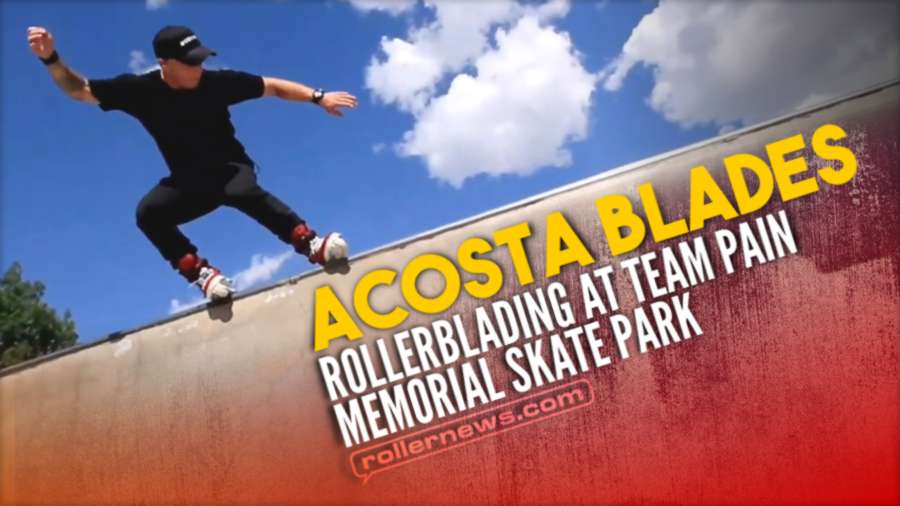 Rollerblading at Team Pain Memorial Skate Park (2021) with Acosta Blades