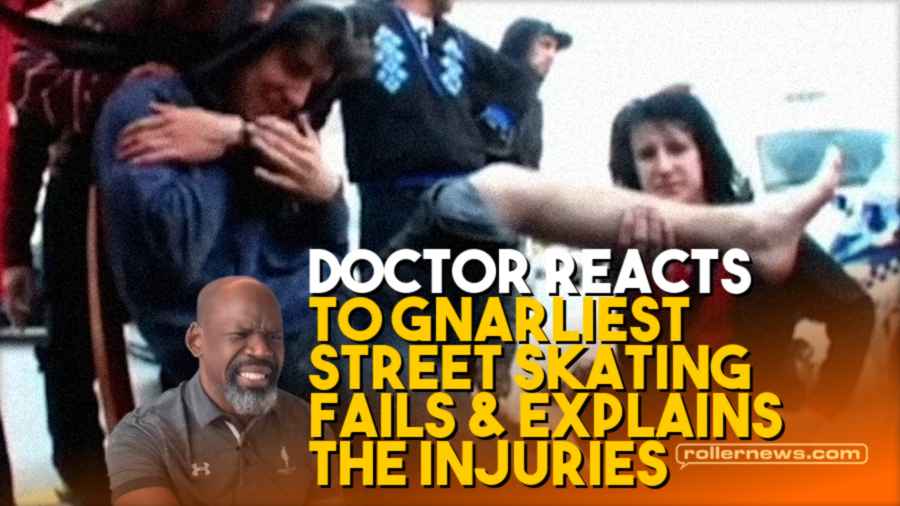 Doctor Reacts to Gnarliest Street Skating Fails Explains the Injuries Aggressive Inline Skating