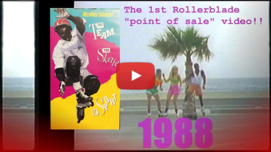 'Rollerblade... The Team, The Skate, The Sport' 1988 point of sale VHS (first ever in-line video)