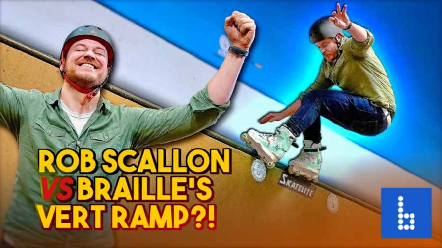 Rob Scallon vs Braille Skateboarding's Vert Ramp?!