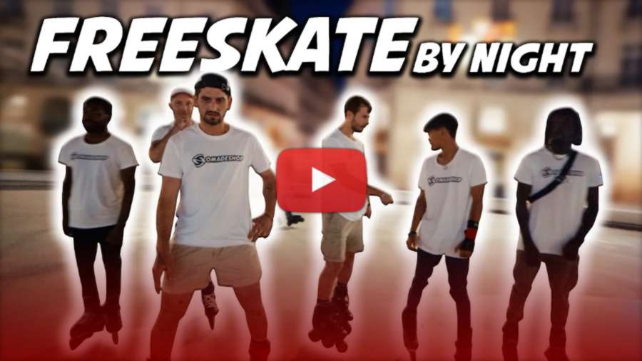 Freeskate by Night - Nomadeshop Team in Nantes (France) with Antony Pottier, Warren Digne, Fred Bukowski & more!