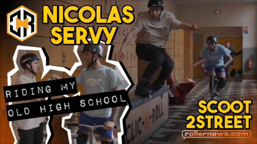 Nicolas Servy Rides His Old High School (Dijon, France 2022)