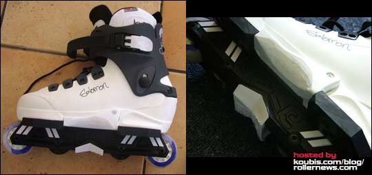 Salomon White Custom Skates