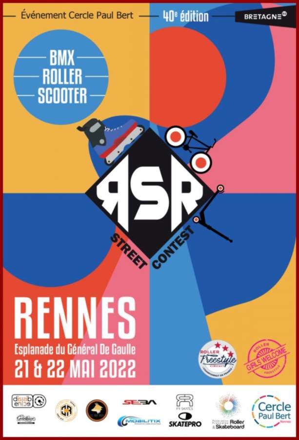 Rennes Sur Roulettes 2022 (France) - Street Contest, Flyer & Infos