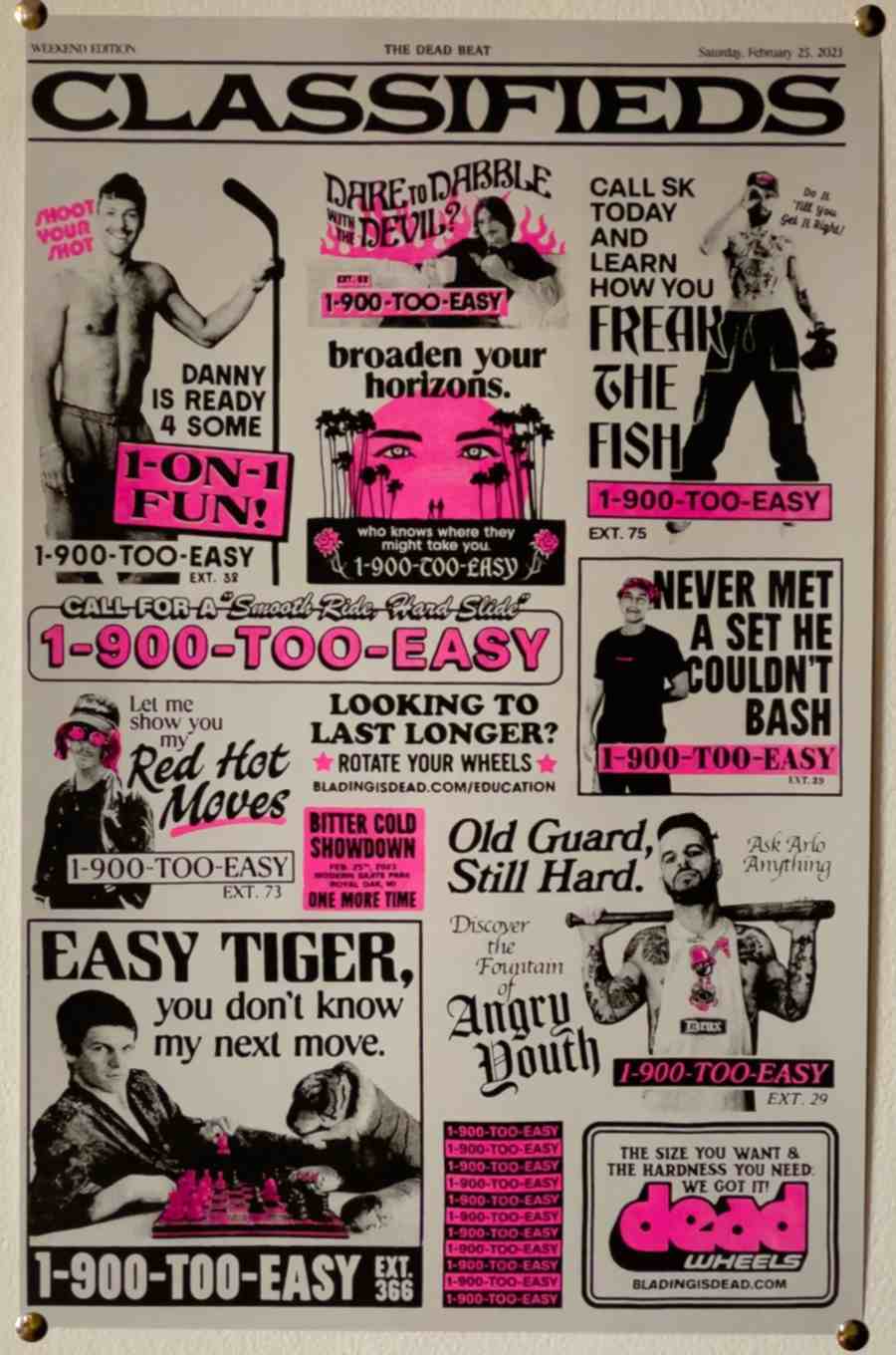 1-900-TOO-EASY - Dead Wheels x TOO EASY (2023) - Ad
