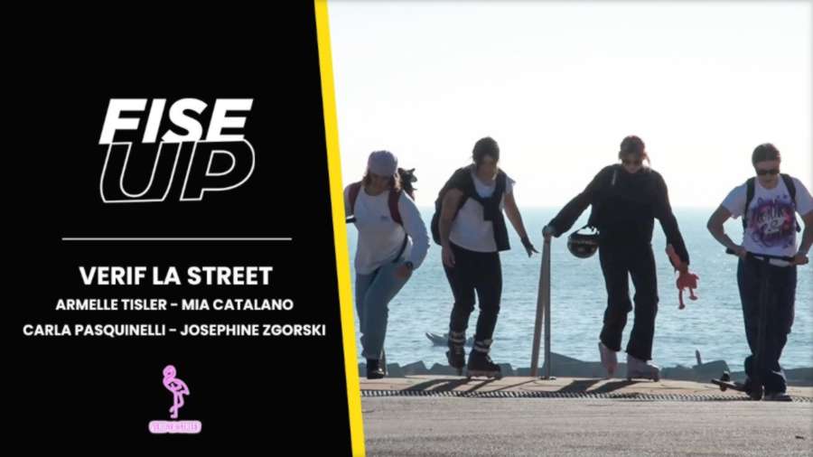 FISE UP March / VERIF LA STREET (2022, Barcelona) with Armelle Tisler, Mia Catalano, Carla Pasquinelli, Josephine Zgorski - Blading x Scooter