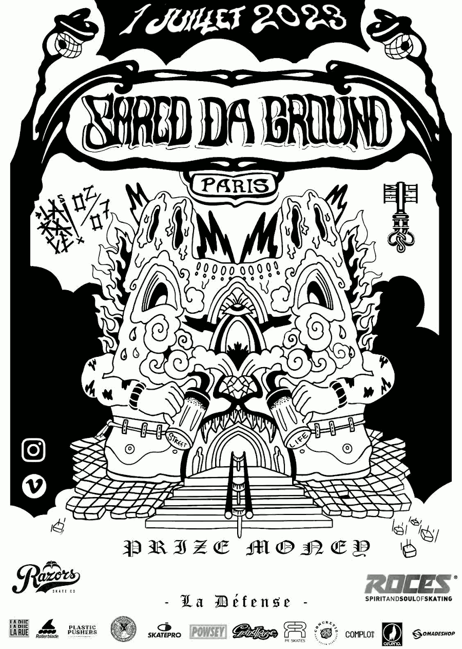 Shred Da Ground - Paris, la Defense - July 1st, 2023 - Flyer