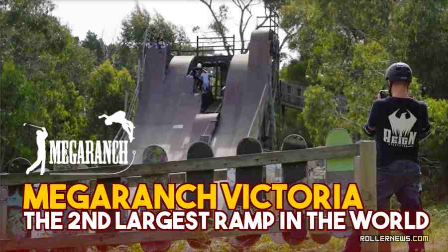 MegaRanch Victoria (Australia) - The second largest ramp in the world - Learning how to skate a mega ramp with Joe Stuart
