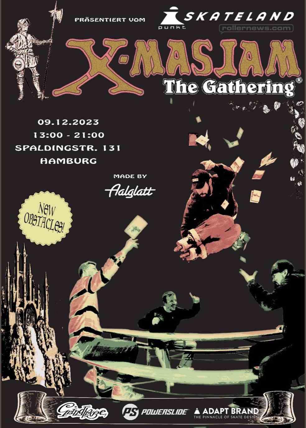 Xmas Jam 2023 - The Gathering (I-Punkt Skateland - Hamburg, Germany) - Flyer