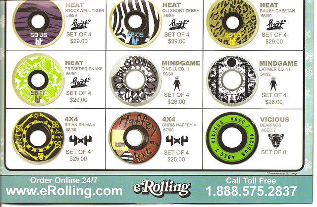 Heat, Mindgame, 4×4 and Mindgame Wheels - Vicious Bearings - New Designs (November 2006)